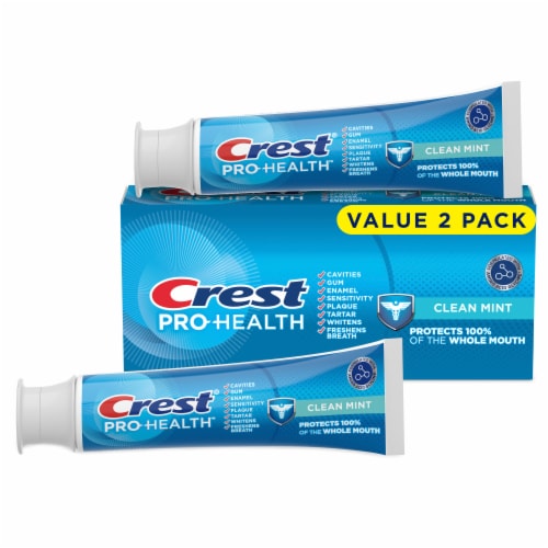 Crest Pro-Health Clean Mint Toothpaste Perspective: back