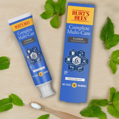 Burt's Bees® Complete Multi-Care Fluoride Toothpaste Perspective: back
