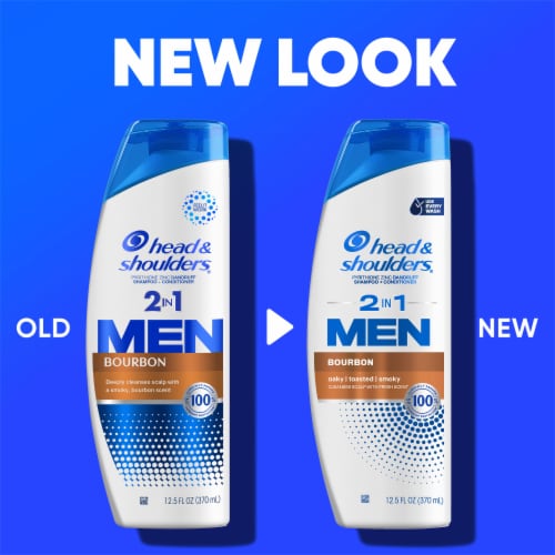 Head and Shoulders 2 in 1 Bourbon Dandruff Shampoo and Conditioner Perspective: back
