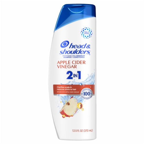 Head and Shoulders Dandruff 2 in 1 Shampoo and Conditioner, Apple Cider Vinegar for Daily Use Perspective: back