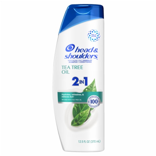 Head and Shoulders Dandruff 2 in 1 Shampoo and Conditioner, Tea Tree Oil for Daily Use Perspective: back