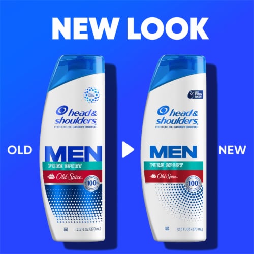 Head and Shoulders Old Spice Pure Sport Dandruff Shampoo Perspective: back