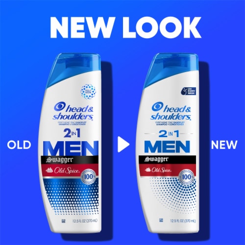 Head & Shoulders Old Spice Swagger Mens 2 in 1 Dandruff Shampoo and Conditioner Perspective: back