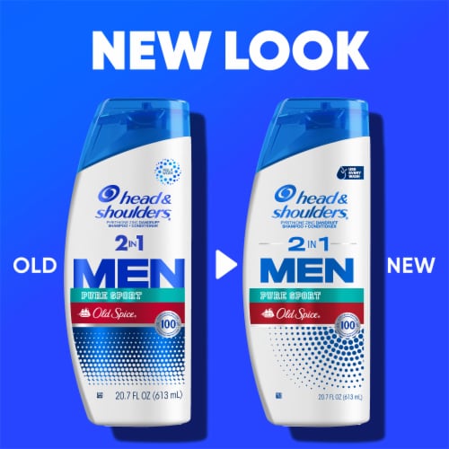 Head & Shoulders Pure Sport Old Spice 2 in 1 Men's Shampoo Perspective: back
