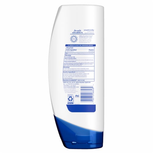 Head and Shoulders Smooth and Silky Dandruff Conditioner Perspective: back