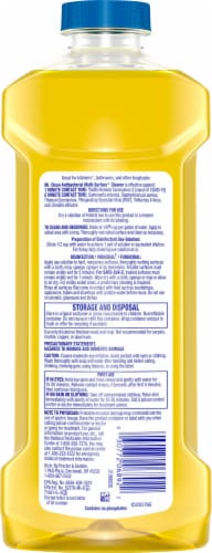 Mr. Clean® Lemon Scent Antibacterial Multi-Surface Cleaner Perspective: back