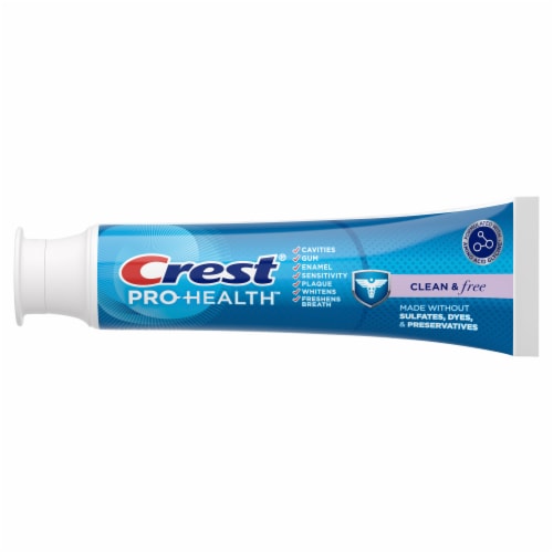 Crest Pro-Health Clean & Free Toothpaste Perspective: back