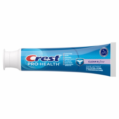 Crest Pro-Health Clean & Free Toothpaste Perspective: back