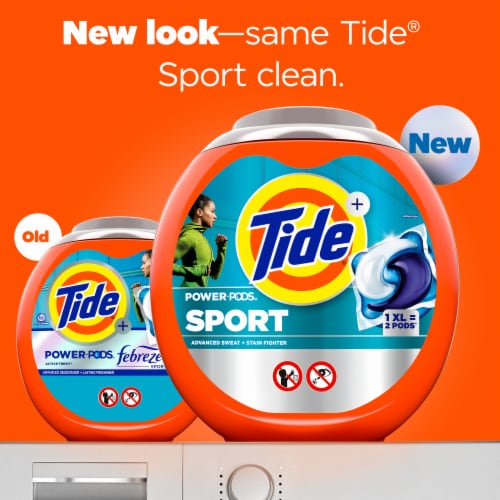Tide Power Pods Sport Laundry Detergent Pods Perspective: back