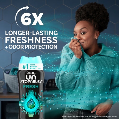Downy Unstopables Fresh In-Wash Scent Booster Beads Perspective: back