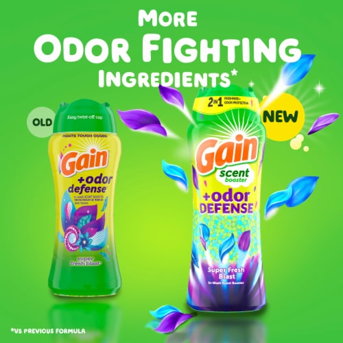 Gain Fireworks Odor Defense Super Fresh Blast In-Wash Scent Booster Beads Perspective: back
