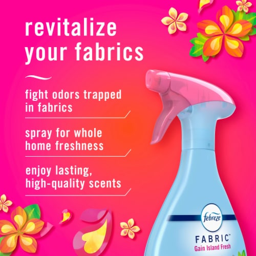 Febreze Odor-Fighting Fabric Refresher with Gain Island Fresh Perspective: back