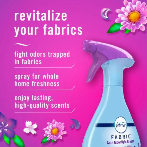 Febreze Odor-Fighting Fabric Refresher with GainMoonlight Breeze Perspective: back