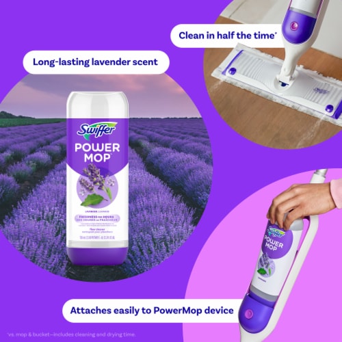 Swiffer® POWERMOP Lavendar Refill Pack Perspective: back