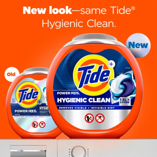 Tide Power Pods Hygienic Clean Original Laundry Detergent Pods Perspective: back
