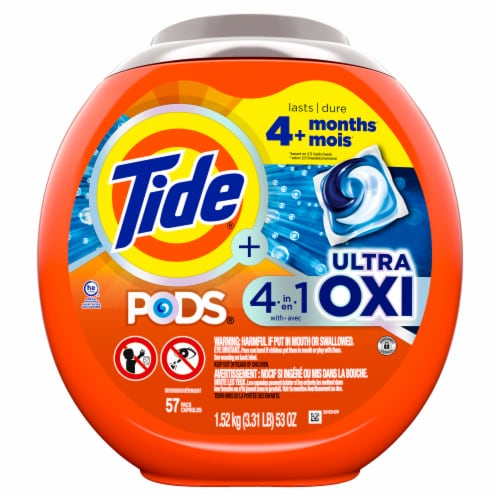 Tide Pods Ultra Oxi Original Scent Laundry Detergent Pods Perspective: back