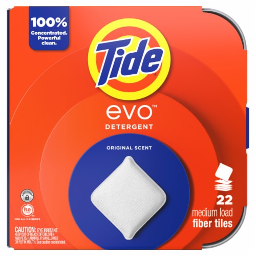 Tide Evo Original Scent Laundry Detergent Sheet Perspective: back