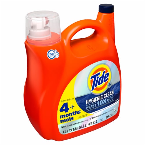 Tide Hygienic Clean Heavy Duty Original Scent Liquid Laundry Detergent Perspective: back