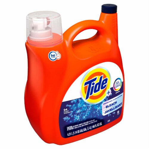 Tide HE Plus Bleach Alternative Liquid Laundry Detergent Perspective: back