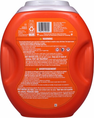 Tide® Botanical Rain™ with Febreze Odor Eliminators Laundry Detergent Power Pods™ Perspective: back
