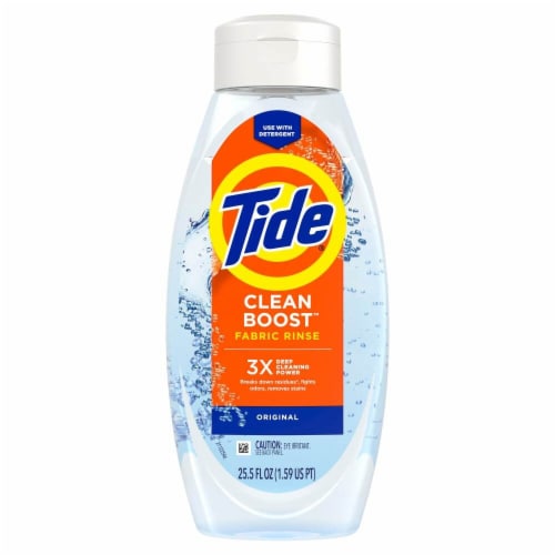 Tide Clean Boost Fabric Rinse, 25.5 fl oz, Removes Odors, Original 