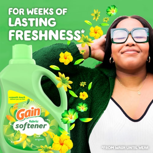 Gain Original Liquid Fabric Softener Fabric Conditioner Perspective: back