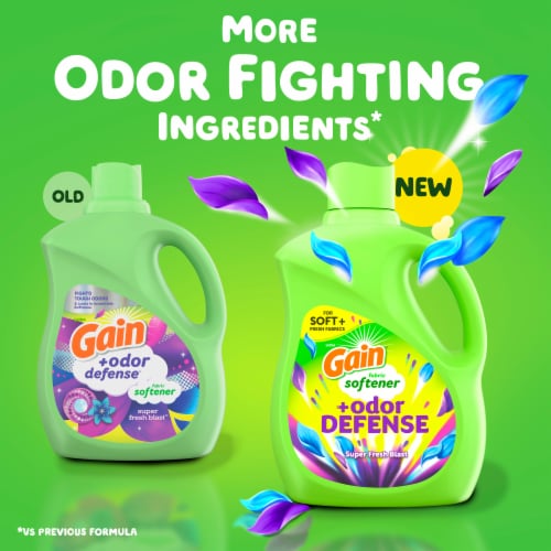 Gain Odor Defense Super Fresh Blast Liquid Fabric Softener Fabric Conditioner Perspective: back