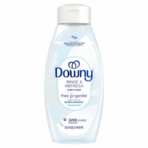 Downy Rinse & Refresh Free & Gentle Liquid Fabric Softener Perspective: back