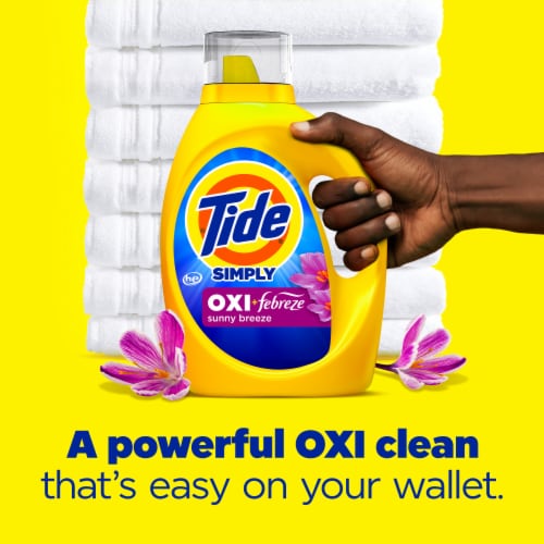 Tide Simply Oxi Febreze Liquid Laundry Detergent Perspective: back