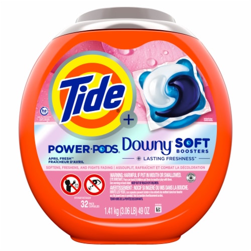 Tide Pods With Downy April Fresh Laundry Detergent Pods Perspective: back