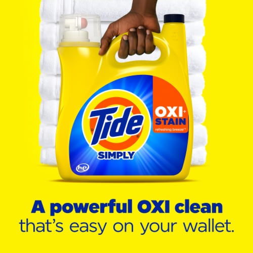 Tide Simply Oxi Stain Liquid Laundry Detergent Perspective: back