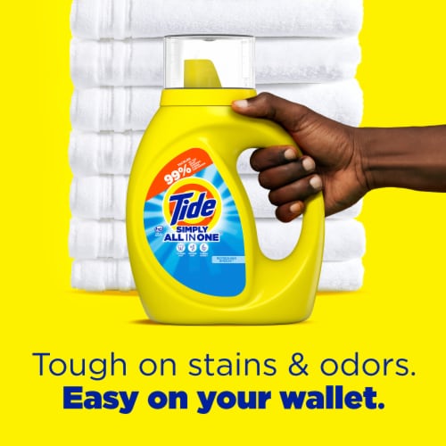 Tide Simply Refreshing Breeze Liquid Laundry Detergent Perspective: back