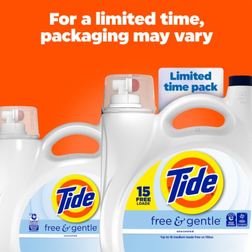 Tide Free & Gentle Liquid Laundry Detergent Perspective: back