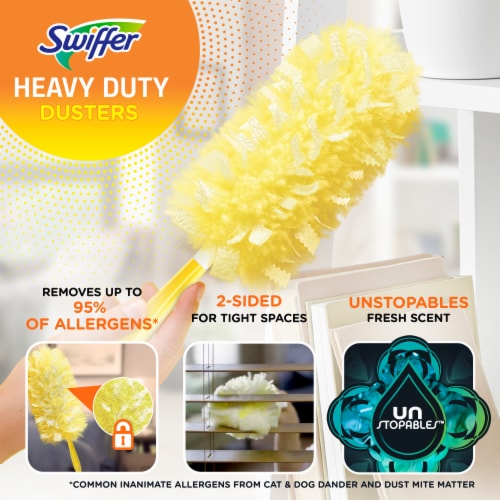Swiffer Dusters Multi-Surface Heavy Duty Duster Refills, Unstopables Fresh Scent Perspective: back
