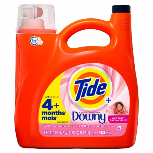 Tide With Downy April Fresh Liquid Laundry Detergent Perspective: back