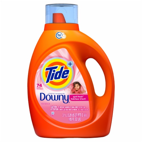 Tide With Downy April Fresh Liquid Laundry Detergent Perspective: back