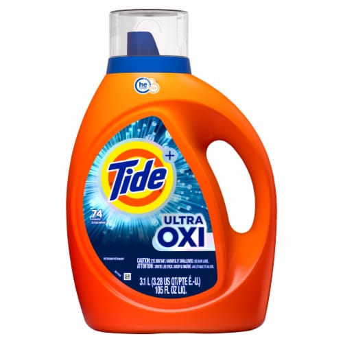Tide With Ultra Oxi Original Scent Liquid Laundry Detergent Perspective: back