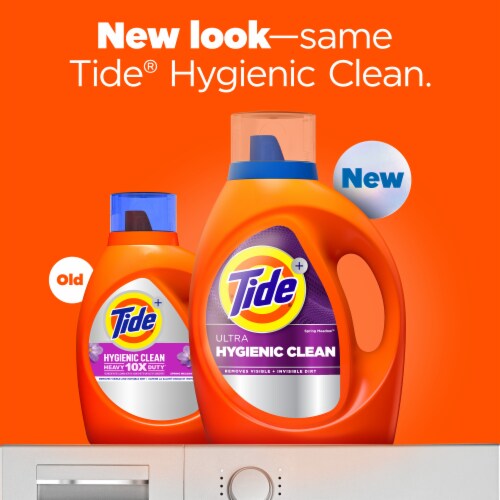 Tide Ultra Hygienic Clean Spring Meadow Liquid Laundry Detergent Perspective: back