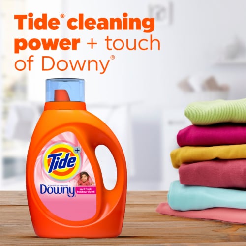 Tide With Downy April Fresh Liquid Laundry Detergent Perspective: back