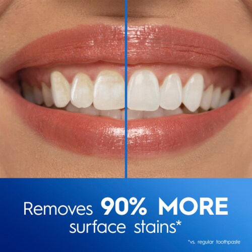Crest 3D White Advanced Teeth Whitening Toothpaste, Radiant Mint Perspective: back