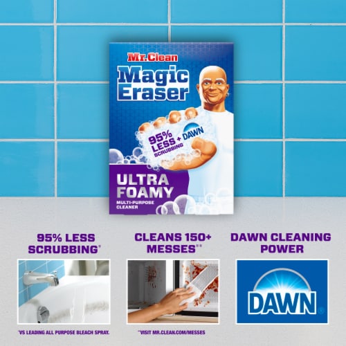 Mr. Clean Magic Eraser Ultra Foamy Multi-Purpose Cleaning Pads Perspective: back