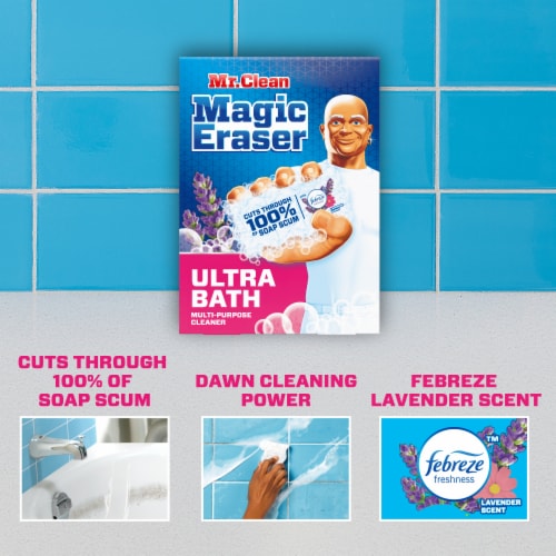 Mr. Clean Magic Eraser Ultra Bath Multi-Purpose Cleaning Pads Perspective: back