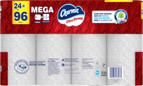 Charmin Ultra Strong Toilet Paper Mega Roll Perspective: back