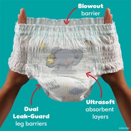 Pampers Swaddlers 360 Pull-On Diapers, Size 5 (27+lbs) Perspective: back