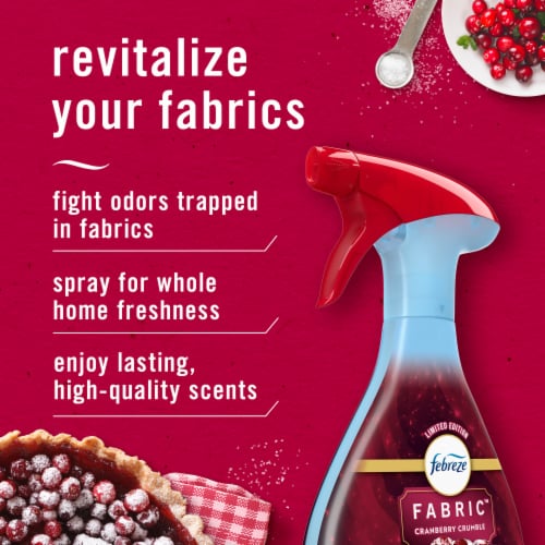 Febreze Odor-Fighting Fabric Refresher, Cranberry Crumble Perspective: back