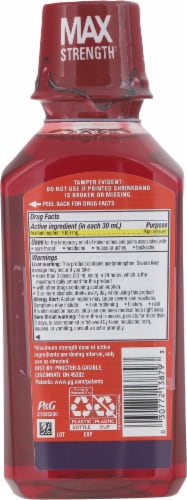 Vicks® PainQuil™ Pain Reliever Black Cherry Liquid  Acetaminophen 1000mg Perspective: back