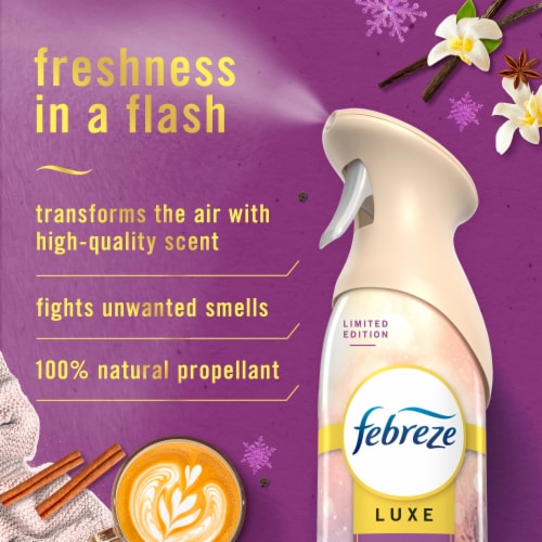 Febreze Air Freshener Spray, Odor-Fighting Room Spray, Cuddle Weather Scent Perspective: back