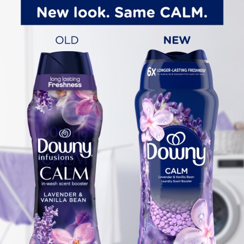 Downy Infusions Lavender and Vanilla Bean Calm In-Wash Scent Booster Beads Perspective: back
