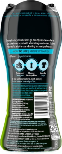 Downy® Unstopables™ Fusions 2-in-1 Twilight + Jasmine In-Wash Scent Booster Beads Perspective: back