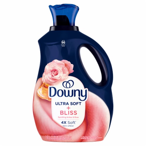 Downy Infusions Sparkling Amber & Rose Bliss Liquid Fabric Softener Fabric Conditioner Perspective: back